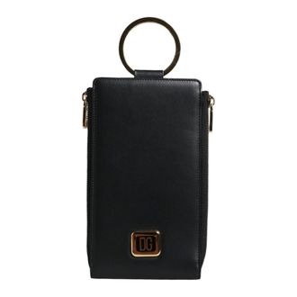 Dolce & Gabbana Wallets & Cardholders, female, Black, Size: ONE SIZE Black Leather Wallet with Logo