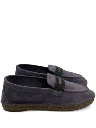 Brunello Cucinelli Espadrilles con dettaglio Monili - Viola