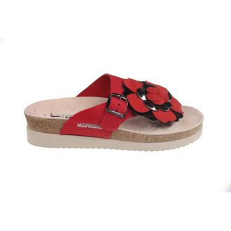 Mephisto Rode Slide Teen Sandaal voor Vrouwen - Dames - Slippers - Rood - 35 EU - Schoenen