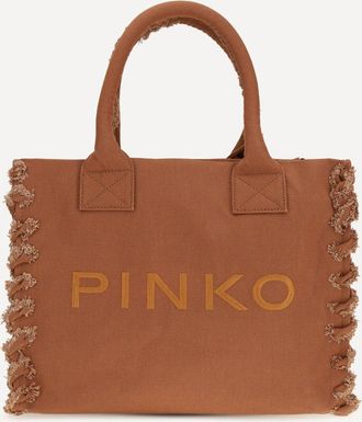 Pinko Canvas Tote Bag Female UNI
