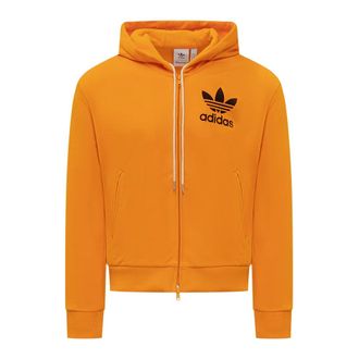adidas Originals Adidas Originals, Zip-throughs, male, Orange, Size: XS Wales Bonner Track Hoodie