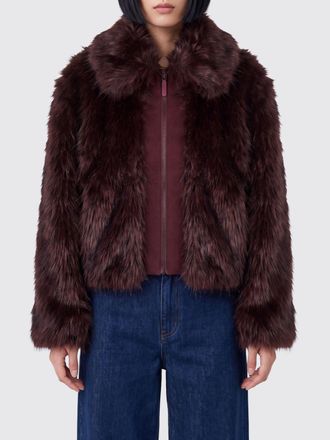 Mackage Nanny Short Faux Fur Jacket with Classic Collar