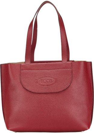 Tod's Tods Leather Shopping Bag Tote Bag (Pre-Owned)