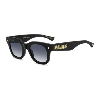 Dsquared2 Accessoires, Heren, Zwart, ONE Size, Zonnebril met ronde glazen