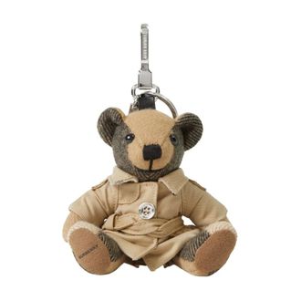 Burberry Keyrings, female, Brown, Size: ONE SIZE Bear Keychain Charm