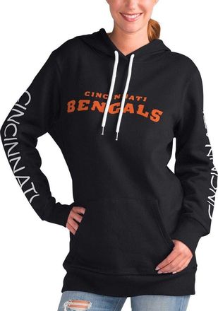 G-III 4Her by Carl Banks Womens G-III 4Her by Carl Banks Black Cincinnati Bengals Extra Inning Pullover Hoodie at Nordstrom, Size Xx-Large