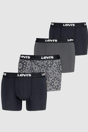 Levi's Bandana Boxer Brief 4 pack - Hombre - M - Multicolor / Black/Green
