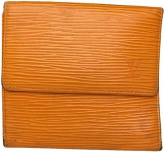 Louis Vuitton Pre-owned leren portemonnee - unisex - Vintage Accessoires - Oranje - ONE Size - Leer - Vintage