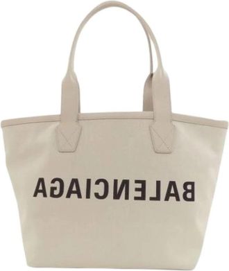 Balenciaga Pre-owned Vintage Tote Bag - Dames - Vintage Shopper - Wit - ONE Size - Vintage