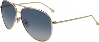 Victoria Beckham Womens VB203S 62 706 Sunglasses - Gold - One Size
