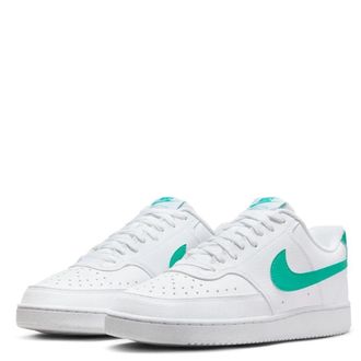Nike Nike Mens Court Vision LoSneaker, White Clear Jade, 10 UK