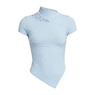 Cult Gaia Dames, Tops, Blauw, Maat: M Viscose