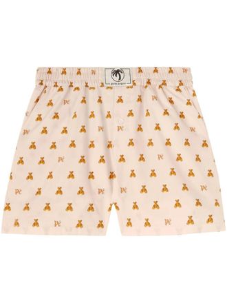 Palm Angels Mini Bear Monogram Shorts