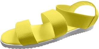 Generic Summer Women Shoes Platform Large Fashion Size Summer Sandals Wedges Strap Womens sandals Ladies (Yellow, 6)