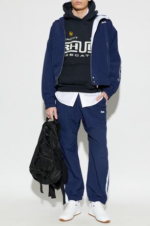 Rhude Jacket With Stand-up Collar, Mens, Navy Blue