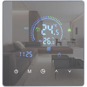 OEM Termostato Inteligente, Controlador De Temperatura Inteligente Wifi Para Equipos De Calentamiento De Agua, Pantalla Lcd, Bot&oacute;n T&aacute;ctil, Aplicaci&oacute;n Prog