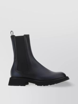 Alexander McQueen leather chelsea boots