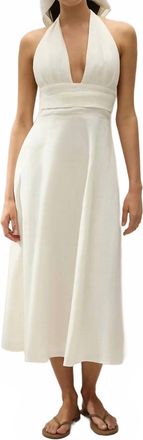 Faithfull The Brand Bianca Midi Dress In White