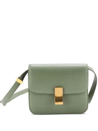 Celine Classic Box Bag Grainy Leather Teen shoulder bag - Verde