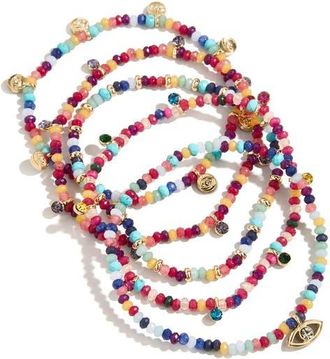 BaubleBar Evil Eye Layered Bracelet in Bright Multi at Nordstrom