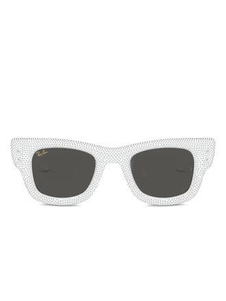 Ray-Ban Wayfarer geometric sunglasses - unisex - Acetate - 47 - White
