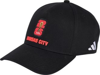 adidas FIFA World Cup 2026 Kansas City Adjustable Twill Ball Cap in Black/White at Nordstrom