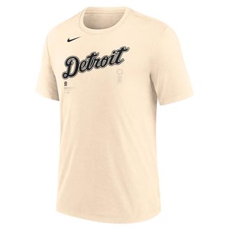Nike Detroit Tigers Wordmark Nike Mens MLB T-Shirt in Brown | NJFD15ADG-F4H