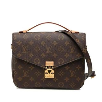Louis Vuitton Pre-owned Pochette Metis - Dames - Pre-owned - Bruin - Maat: ONE Size Leer