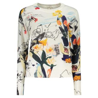 Desigual Wit Viscose Dames T-shirt