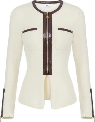 Elisabetta Franchi Cardigan con zip - Toni neutri