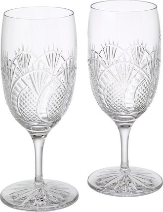 Waterford Set Of 2 Seahorse Iced Beverage Glasses