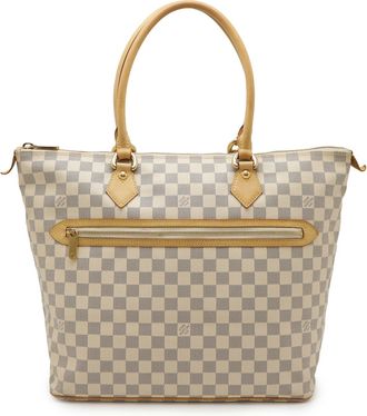 Louis Vuitton Damier Azur Ivory Damier Azur Shoulder Bag Tote Bag (Pre-Owned)
