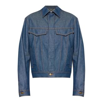 Moschino Denim jacket - Heren - Spijkerjassen - Blauw - XL - Denim - Jassen