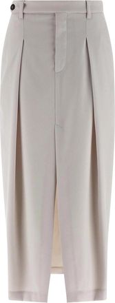 Brunello Cucinelli Sartorial Curved Skirt
