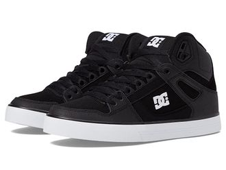 DC Pure High-Top WC Mens Skate Shoes Black/Black/White Snake : 10.5 D - Medium, Canvas/Leather/Suede