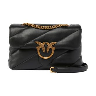 Pinko Shoulder Bags, female, Black, Size: ONE SIZE Love Puff Classic CL