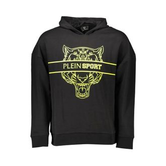 Plein Sport Heren, Sweatshirts & Hoodies, Zwart, Maat: 2XL Katoen