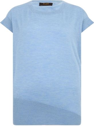 Moorer Gioia - Dames - Kleedjes - Blauw - XS - Kasjmier - Kleedjes
