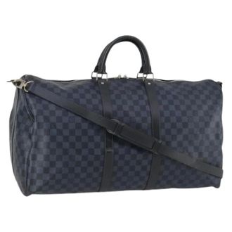 Louis Vuitton Pre-owned Weekend Bags, female, Blue, Size: ONE SIZE Pre-owned Keepall 55 Boston Bag