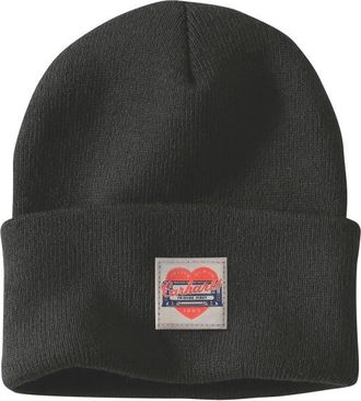 Carhartt Work in Progress Knit Heart Patch Beanie M&uuml;tze f&uuml;r Damen | schwarz