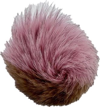 Fendi Fendi Pom Pom tashanger van veelkleurig vossenbont