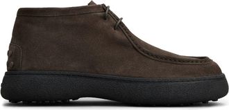 Tod's ankle leather boots - men - Leather/Calf Leather/Rubber - 8 - Brown