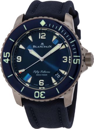 Blancpain Automatic Blue Dial Mens Watch 5015-12B40-O52B