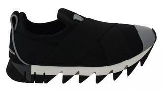 Dolce & Gabbana Zwarte Haai Neopreen Stretch Sneakers Schoenen