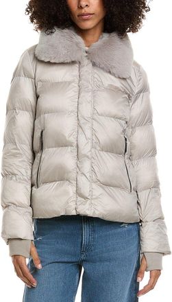 Dawn Levy Vera Down Fur Trim Jacket