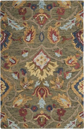 Safavieh Alfombra lana verde/multicoloree 91 x 152 cm