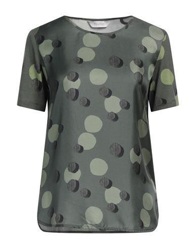Tシャツ・カットソー MAX MARA STUDIO Women Tunic Tops 2516191014600UMILE038 GREEN Green t shirt female | Max Mara