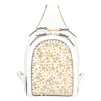 Christian Louboutin Mens Loubifunk Crossbody Bag - White Leather - One Size