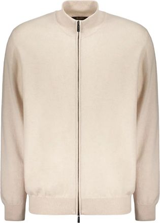Moorer Cardigan Urbino-DD con zip - Toni neutri