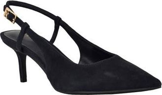 Tommy Hilfiger Cerizza Slingback Pointed Toe Pump in Dark Blue at Nordstrom, Size 5.5